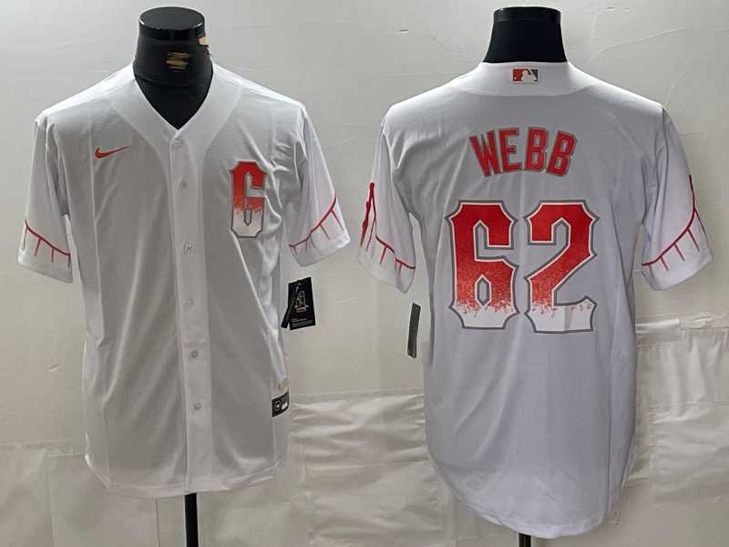 Men%27s San Francisco Giants #62 Logan Webb White City Connect Stitched Cool Base Nike Jersey